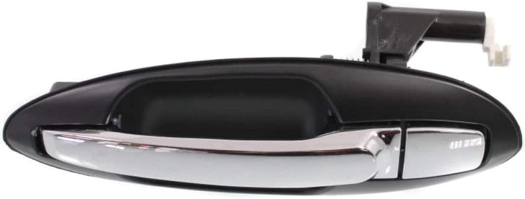 for Kia Optima Exterior Door Handle Rear, Driver Side Black Bezel with Chrome Lever (2001-2006) | Trim:All Submodels | KI1520111 | 836503C021