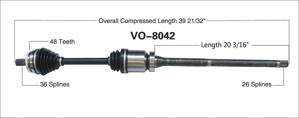 VO-8042 CV Axle