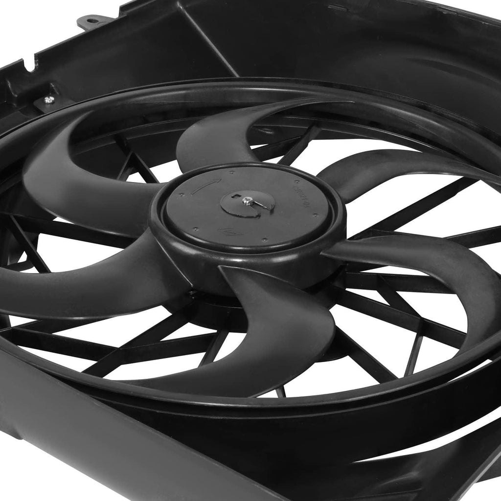 Factory Style Radiator Cooling Fan Assembly Compatible with 99-03 Grand Cherokee / 02-03 Liberty,Oem-Rf-0399