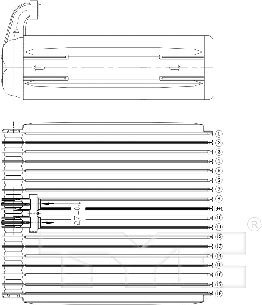 96026 Replacement Heater Core