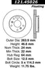 Centric Front Disc Brake Rotor for Probe, 626, MX-6 (121.45026)