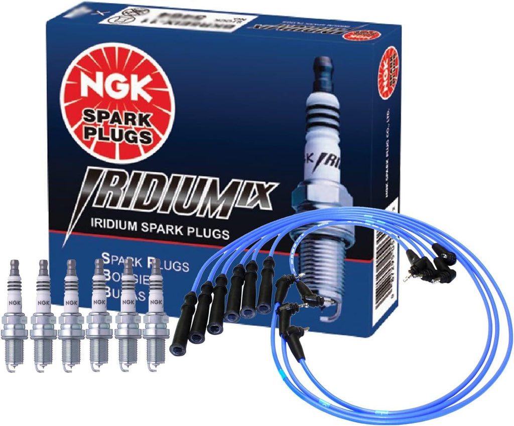 NGK Wire & 5 Iridium IX Spark Plugs Kit for Toyota 4Runner Pickup T100 3.0 V6