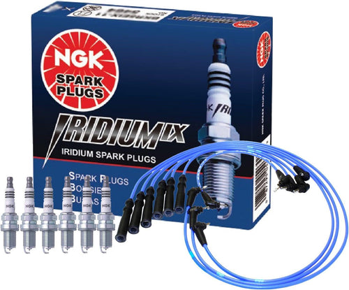 NGK Wire & 5 Iridium IX Spark Plugs Kit for Toyota 4Runner Pickup T100 3.0 V6