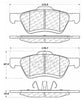 Centric Front Disc Brake Pad for Escape, Mariner, Tribute (104.10470)