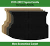 Lloyd Velourtex Deck Carpet Mat for 2019-2022 Toyota Corolla