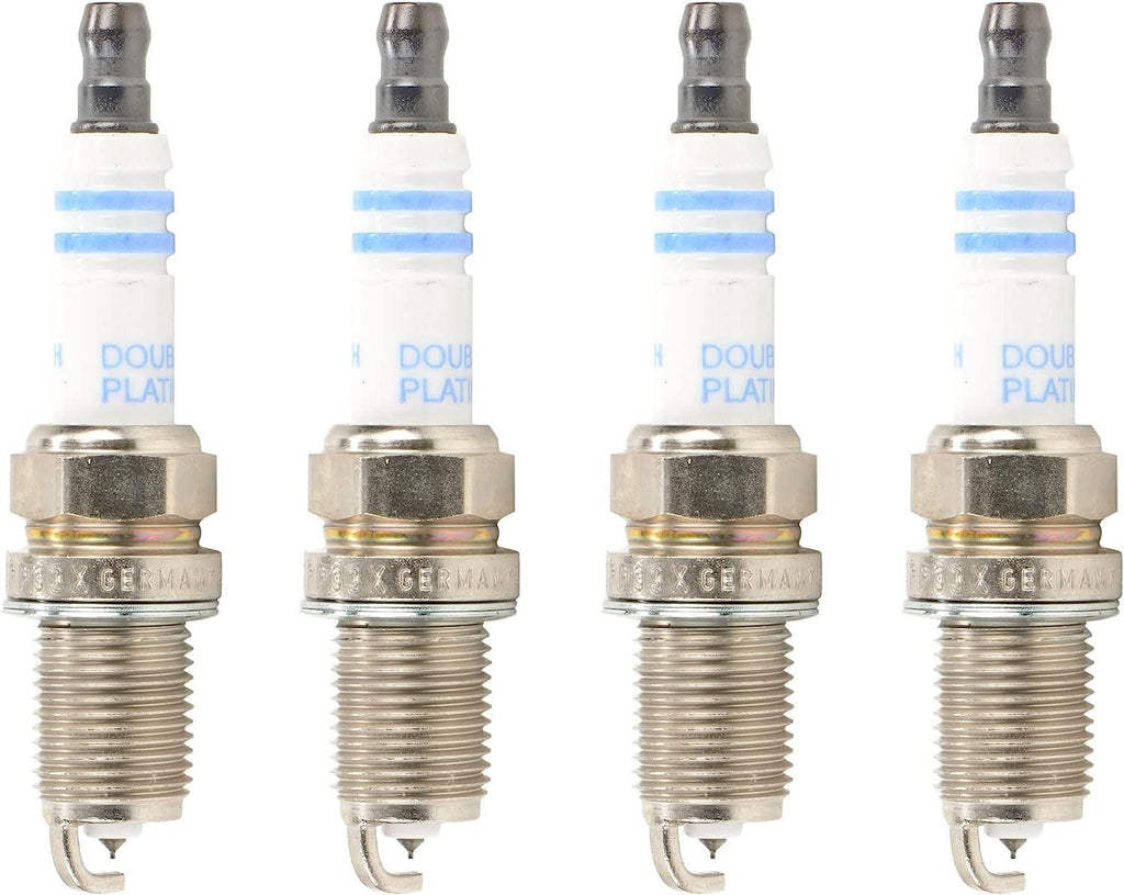 Premium OE Fine Set of 4 Double Iridium Spark Plugs for Audi Chevy Kia Suzuki L4