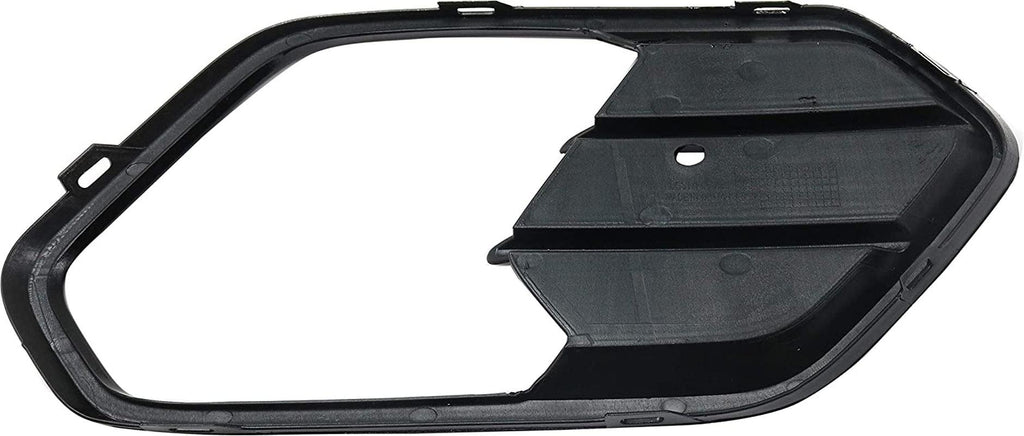 Fog Lamp Molding Compatible with 2017-2019 Ford Escape Painted-Black(Gloss Black) Driver Side