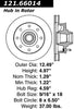 Centric Front Disc Brake Rotor for C2500, C35, C3500 (121.66014)