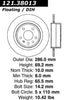 Centric Rear Disc Brake Rotor for 1999-2010 9-5 (121.38013)