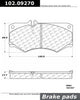 Centric Front Disc Brake Pad for G550, G65 AMG, G500, G55 AMG (102.09270)