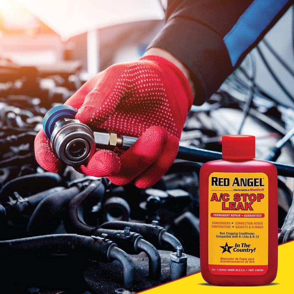 Red Angel 49496 A/C Stop Leak - 2 Ounce