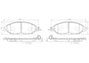 Brembo Front Disc Brake Pad Set for QX60, Murano, Pathfinder, JX35 (P56107N)
