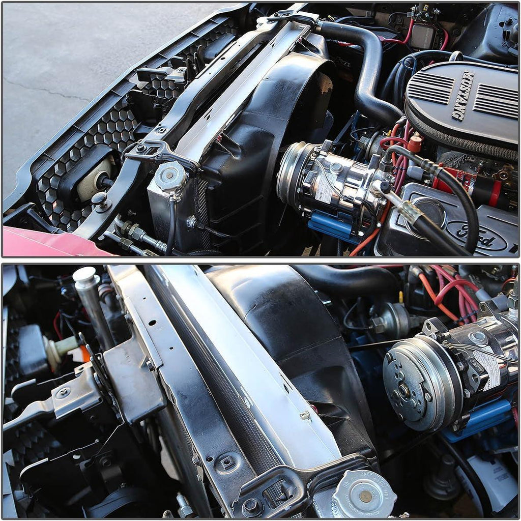 RA-FM71V8-3 3-Row Full Aluminum Radiator Compatible with 67-68 Country Sedan/Custom/Ranch Wagon, 67-69 Ranchero/Comet, 68-69 Torino/Montego