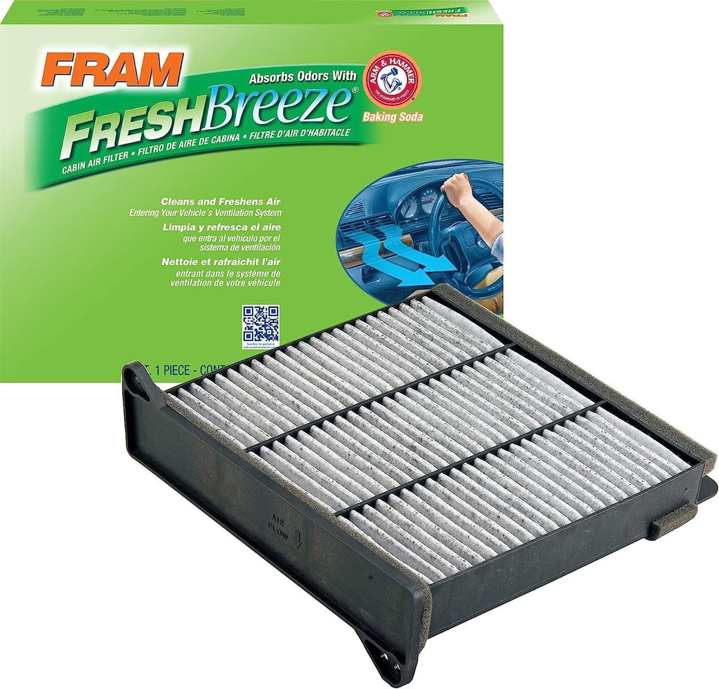 Fresh Breeze Cabin Air Filter Replacement for Car Passenger Compartment W/ Arm and Hammer Baking Soda, Easy Install, CF10746 for Mitsubishi Vehicles