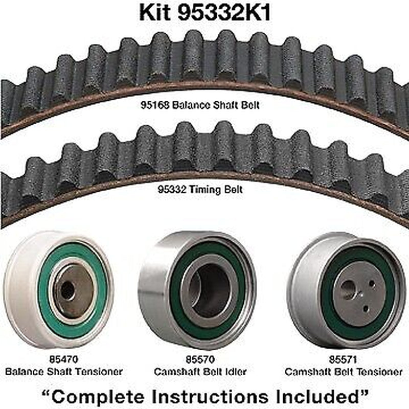 Dayco Engine Timing Belt Kit for Eclipse, Galant, Lancer, Outlander 95332K1