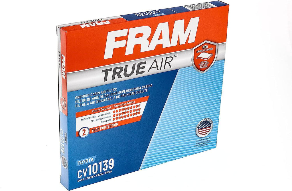 Automotive Replacement Trueair Cabin Air Filter for Car Passenger Compartment with Dual-Layered Filter (CV10139), 2 Pack