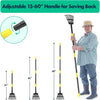 Garden Rake,60 Inch Heavy Duty Small Rake 11 Metal Tines -8.5 Inch Wide, Adjustable Steel Handle,Garden Leaf Rake for Collecting Debris among Flower Beds, Delicate Plants, Lawns ,Yards