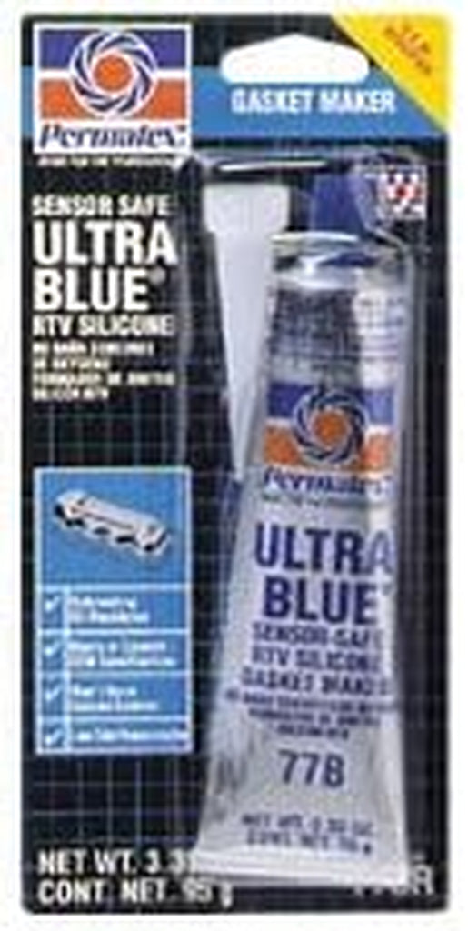 Permatex 81724 Ultra Blue Multipurpose RTV Silicone Gasket Maker - 3.35 Oz Tube (77B) (1)