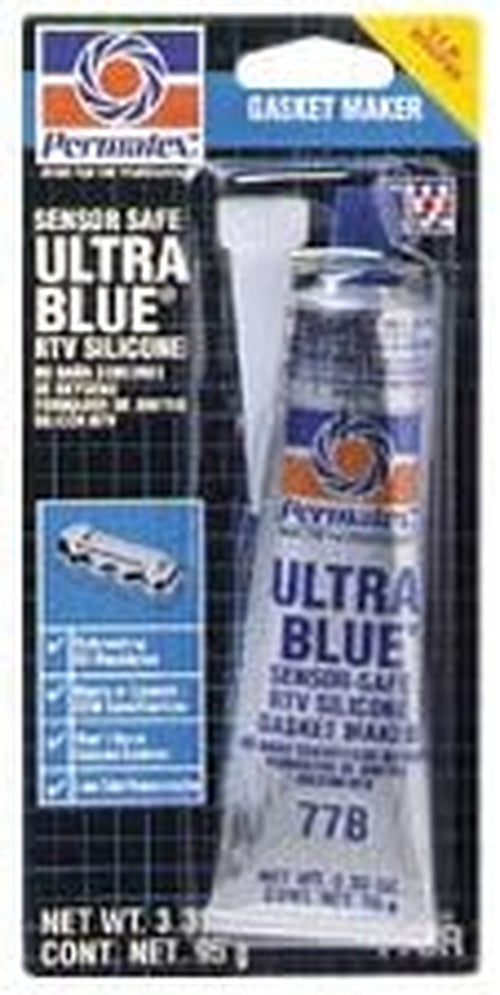 Permatex 81724 Ultra Blue Multipurpose RTV Silicone Gasket Maker - 3.35 Oz Tube (77B) (1)