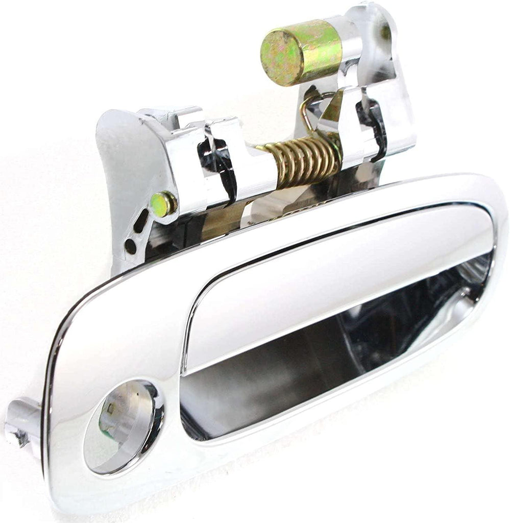 Aftermarket Front Exterior Door Handle Compatible with 1998-2002 Toyota Corollachevrolet Prizm, Set of 2, Driver and Passenger Side, Chrome