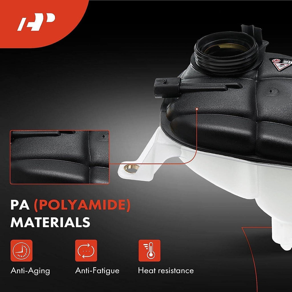 A-Premium Engine Coolant Overflow Recovery Reservoir Tank [With Cap & Sensor] Compatible with Mercedes-Benz W164 GL ML SLS Class, GL320, GL350, GL450, ML350, SLS AMG, Replace for # 603-256, 1645000049