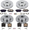 KOE2783 Autospecialty Front and Rear Replacement Brake Kit-Oe Brake Rotors & Ceramic Brake Pads
