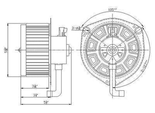 Compatible with PONTIAC VIBE NEW AUTOMOTIVE REPLACEMENT BLOWER MOTOR ASSEMBLY TYC 700160