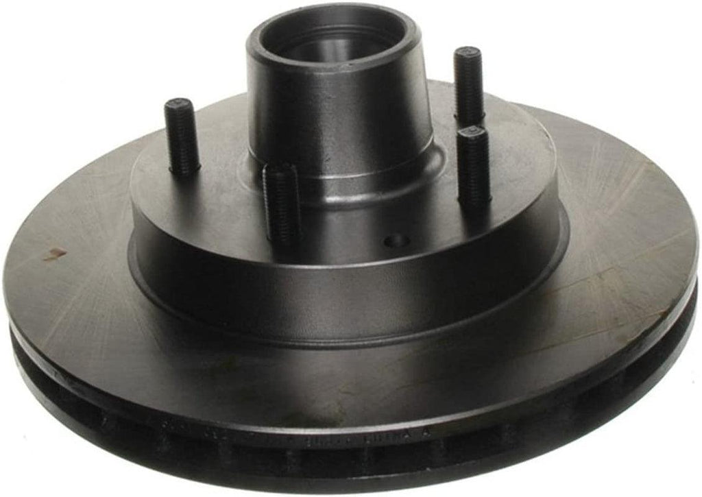 56757R Professional Grade Disc Brake Rotor and Hub Assembly, Silver, Medium