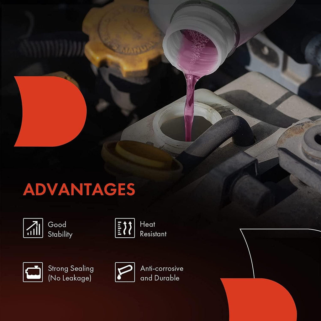 A-Premium Engine Heavy Duty Pressurized Coolant Recovery Reservoir [With Cap] Compatible with Freightliner Century Class 2001-2007 Columbia 2001-2007, Replace# 05-23045-000, 05-23045-001