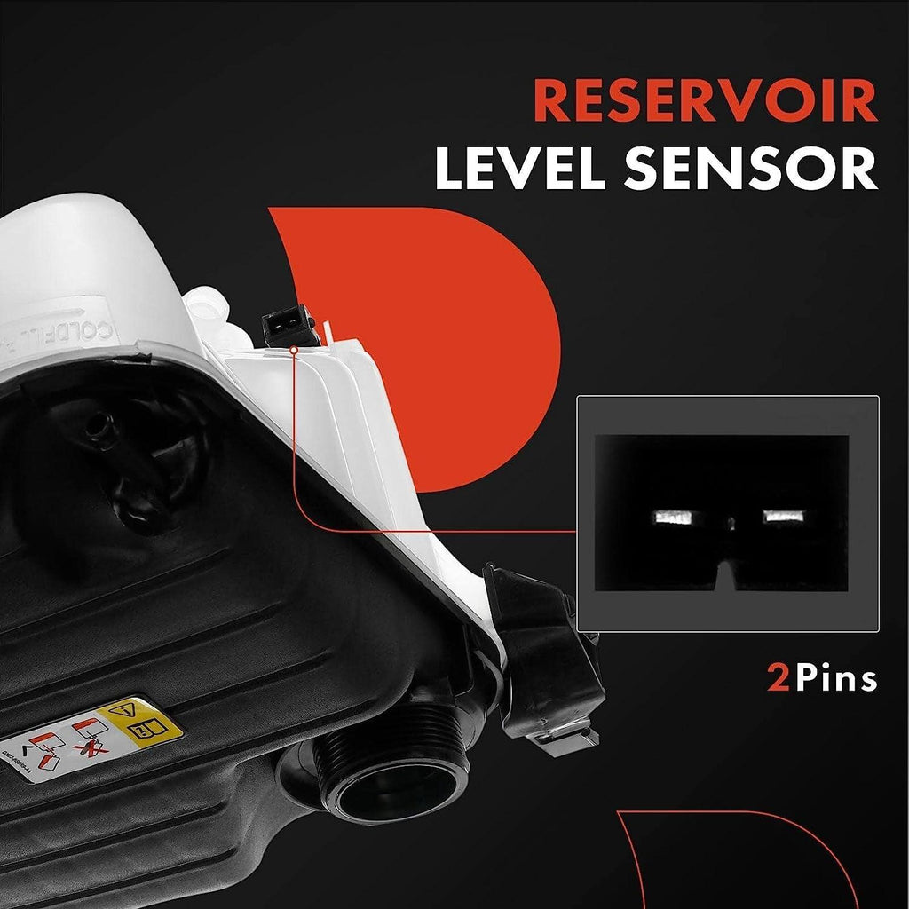 A-Premium Engine Coolant Overflow Recovery Reservoir Tank [With Sensor] Compatible with Jaguar XF 2010 2011 2012 2013 2014 2015, [2.0L 3.0L 5.0L], Replace# C2Z29118, C2Z15579, C2Z22872, C2Z11292
