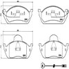 Brembo Front Disc Brake Pad Set for ML350, ML320, ML430 (P50039)