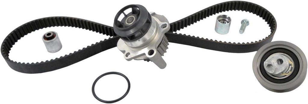 Professional TCKWP334 Timing Belt Kit with Water Pump, Tensioner, and 2 Idler Pulleys