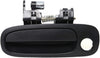 Exterior Door Handle Compatible with 1998-2002 Toyota Corolla, Fits 1998-2002 Chevrolet Prizm Front, Driver Side Partslink TO1310132
