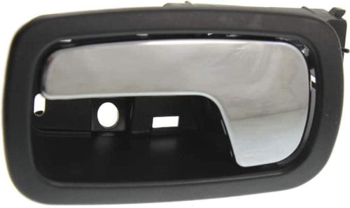 for Chevy Cobalt Interior Door Handle Front Driver Side Black Bezel with Chrome Lever 2005-2010 | Trim:All Submodels | GM1352166 | 22722755