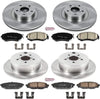 KOE6762 Autospecialty Front and Rear Replacement Brake Kit-Oe Brake Rotors & Ceramic Brake Pads