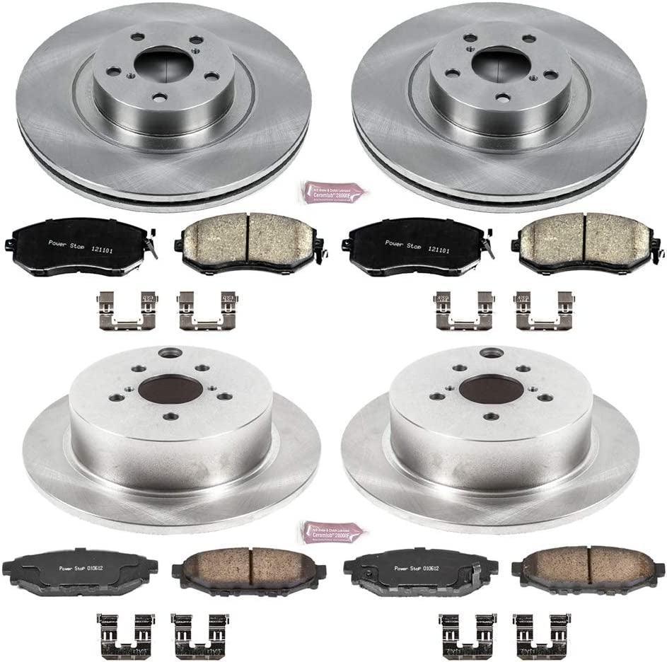 KOE6762 Autospecialty Front and Rear Replacement Brake Kit-Oe Brake Rotors & Ceramic Brake Pads