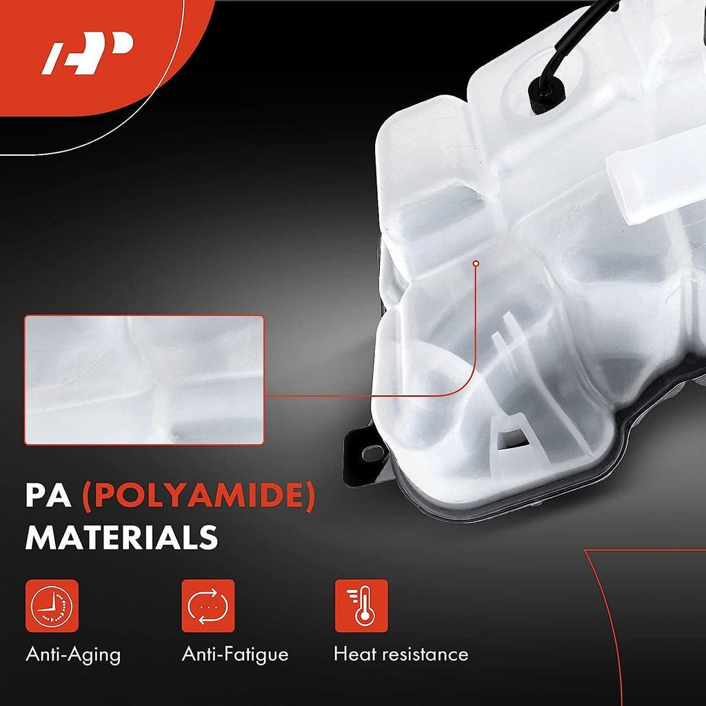 A-Premium Coolant Overflow Reservoir Tank [With Cap & Sensor] Compatible with Volvo S60 2011-2016, S80 2006-2015, XC60 2010-2016 & Land Rover LR2 2008-2012, Replace# 30680909, 30792150, 31200320