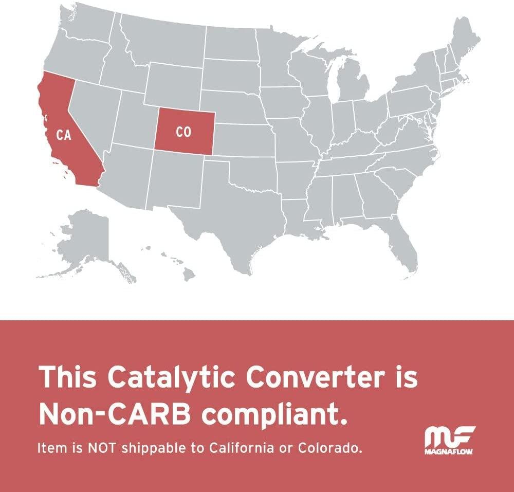 Direct-Fit Catalytic Converter OEM Grade Federal/Epa Compliant 52559 - Stainless Steel 2.5In Main Piping, 51.125In Overall Length, Pre-And-Post Converter O2 Sensor - Sequoia OEM Replacement