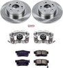 KCOE3128A Autospeciality Replacement Rear Caliper Kit- OE Rotors, Ceramic Brake Pads, Calipers