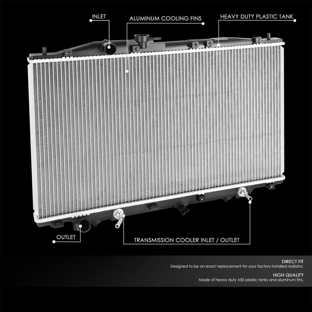 OEM-RA-2814 OE Style 1-Row Aluminum Cooling Radiator Compatible with 2005-2008 Acura RL