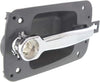 for International 4300 Exterior Door Handle Front, Driver Side Black Bezel with Chrome Lever (2008-2012) | with Key Hole| Trim: Base