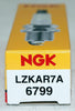 Spark Plug LZKAR7A 6799 (Pack of 10) for Kubistar 1007 206 207 307 Clio Kangoo Symbol Twingo Reach 26.5Mm Gap 0.9Mm Resistor Value 5K Ohm Cast Iron 10.8-18 Lb. Ft. Aluminum 10.8-14.5 Lb. Ft.