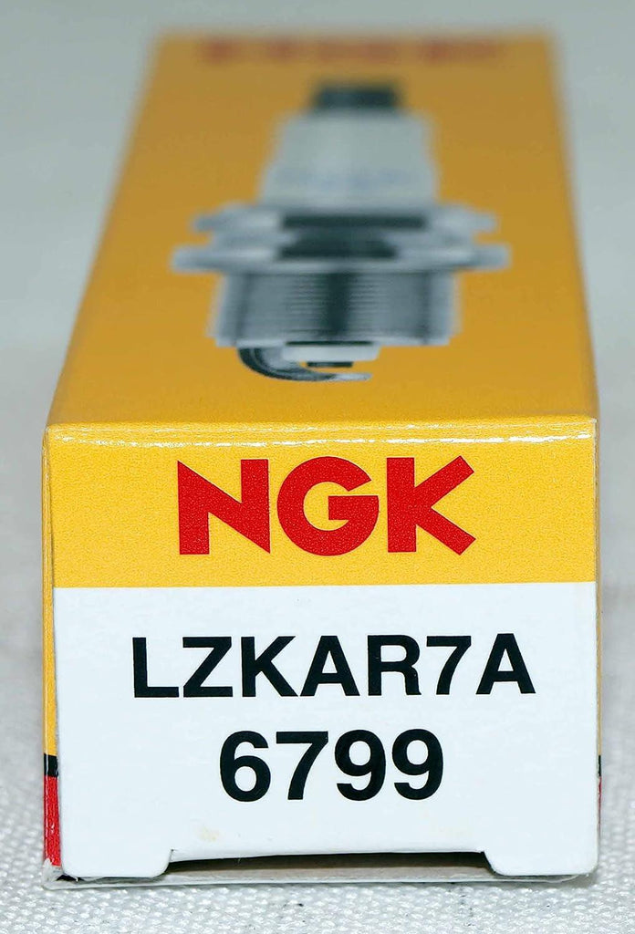 Spark Plug LZKAR7A 6799 (Pack of 10) for Kubistar 1007 206 207 307 Clio Kangoo Symbol Twingo Reach 26.5Mm Gap 0.9Mm Resistor Value 5K Ohm Cast Iron 10.8-18 Lb. Ft. Aluminum 10.8-14.5 Lb. Ft.