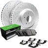 R1 Concepts Front Brakes and Rotors Kit |Front Brake Pads| Brake Rotors and Pads| Peformance Sport Brake Pads and Rotors |Hardware|Fits 2008-2019 Pontiac Vibe; Scion Xd; Toyota Corolla, Matrix