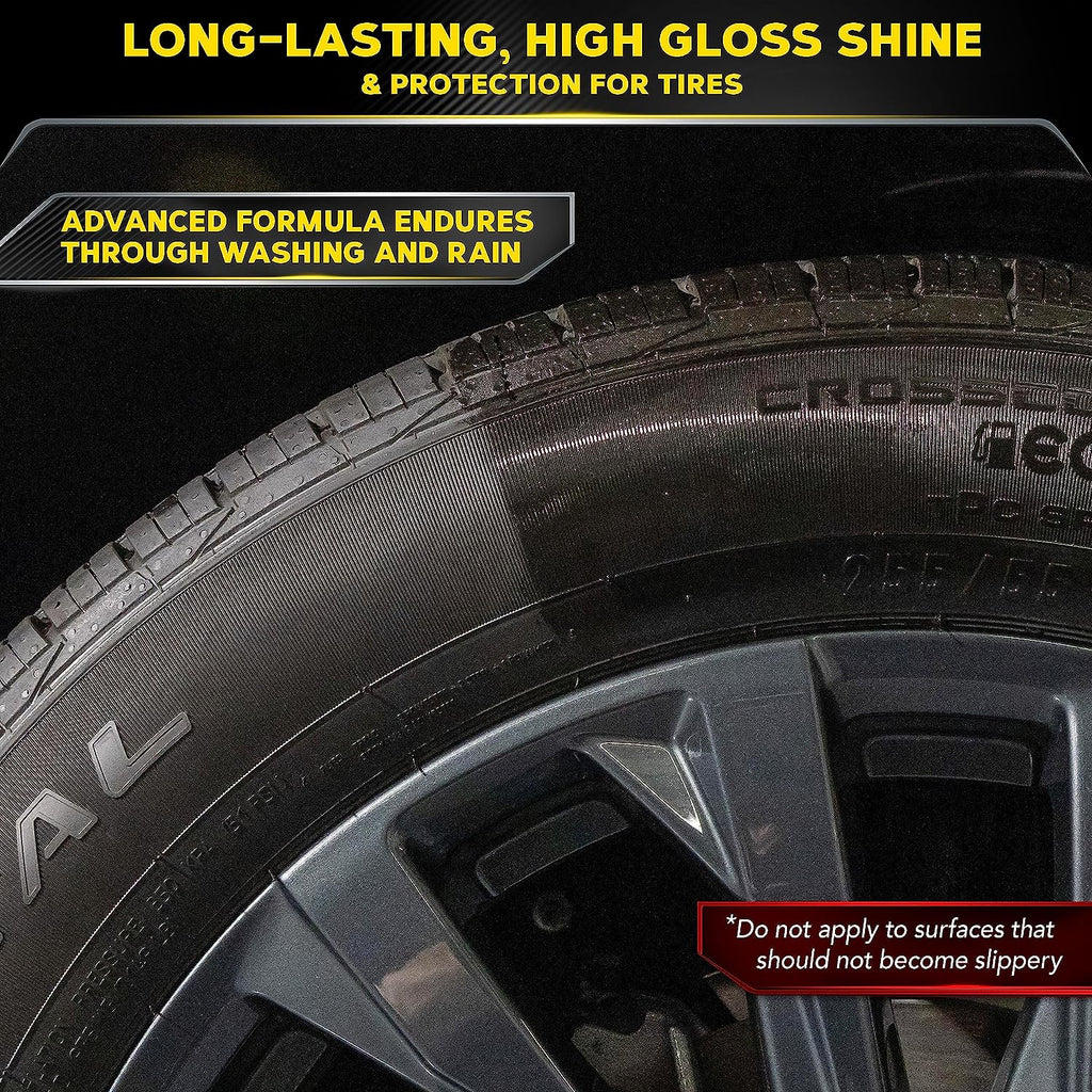 Meguiar’S Endurance Tire Gel - This Long-Lasting Formula That Restores Tires While Leaving a Brilliant, High-Gloss Finish - 16 Oz