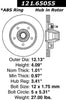 Centric Front Disc Brake Rotor for 1997-1999 F-150 (121.65055)