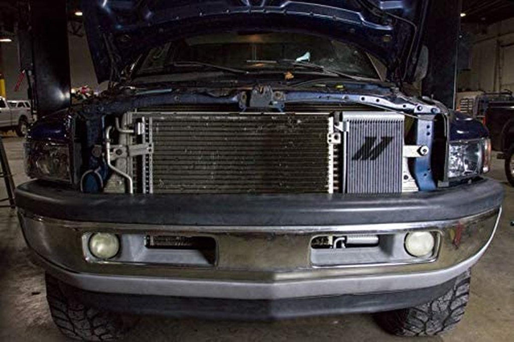 MMTC-RAM-94SL Transmission Cooler Compatible with Dodge Ram Cummins 5.9L 1994-2002 Silver