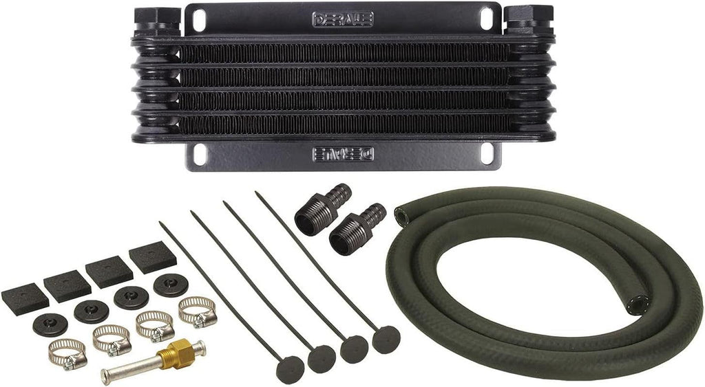 13611 Series 9000 Plate and Fin Transmission Oil Cooler , Black