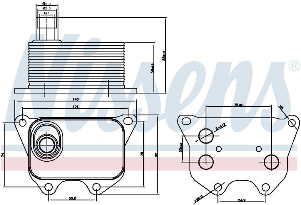 Engine Oil Cooler for Q3, Q3 Quattro, Tiguan Limited, A5 Quattro, Q5+More 90659