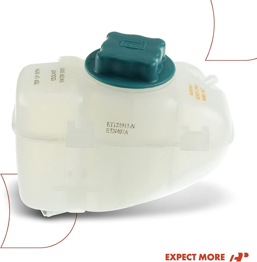 A-Premium Engine Coolant Overflow Recovery Reservoir Tank [With Cap] Compatible with Volvo S60 2001-2009, S80 1999-2006, V70 1998-2007, XC90 2003-2007 2011-2014, Replace# 30741973, 30741154